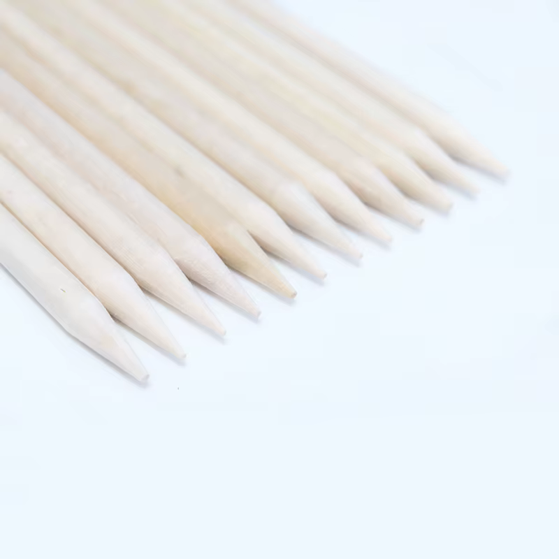 Poussoir à cuticules pour ongles, bâtons en bois Orange pour enlever les ongles, dissolvant de manuc