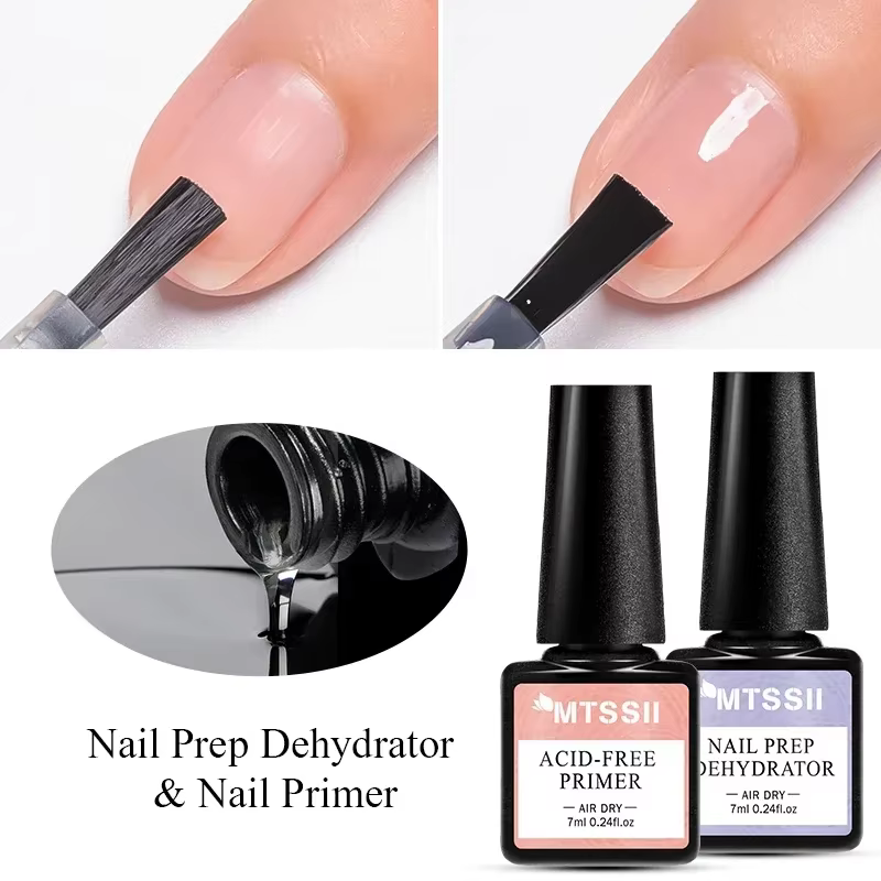 2/4/5 pièces acrylique sans acide apprêt à ongles préparation déshydrateur Gel vernis à ongles ensem