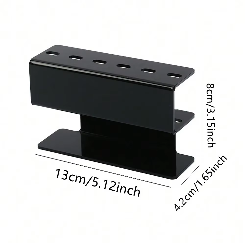 Support de rangement pour pincettes en acrylique à 6 trous, présentoir professionnel pour extensions
