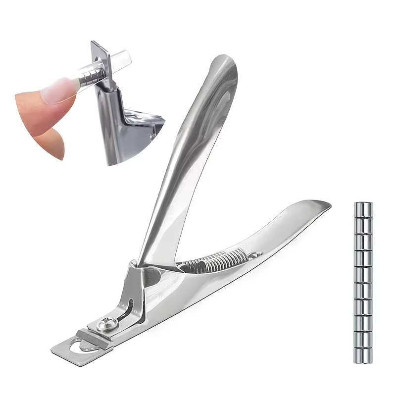 Coupe-ongles en acrylique avec 15 aimants, coupe-ongles longs en Gel acrylique, pointes réglables en