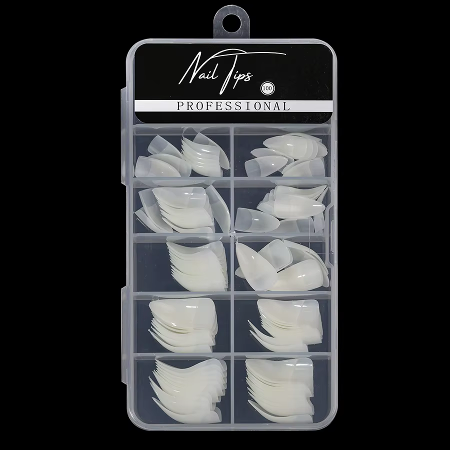 100 faux ongles artistiques en forme de griffe d'aigle, extensions de manucure tendance pour une man