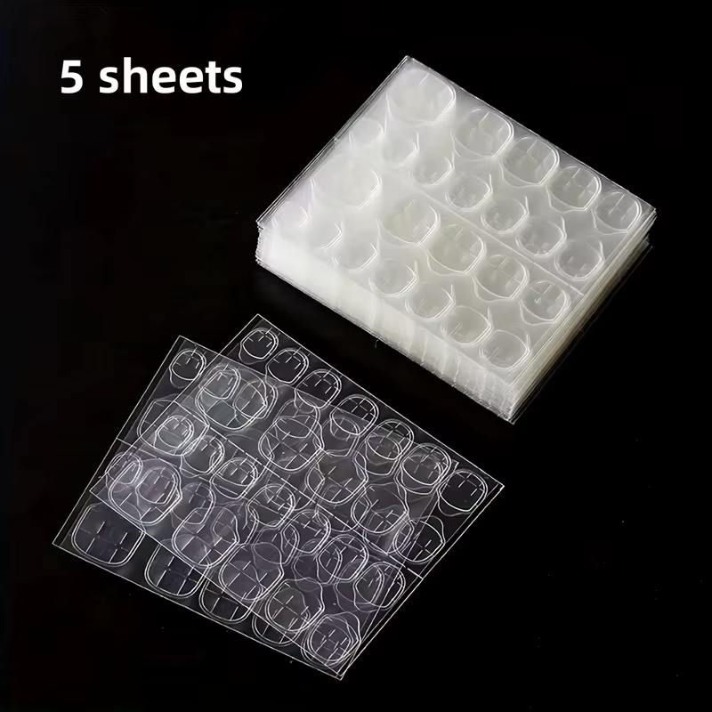 Colle gelée Double face pour faux ongles, 120/240 pièces, haute viscosité, transparente, imperméable