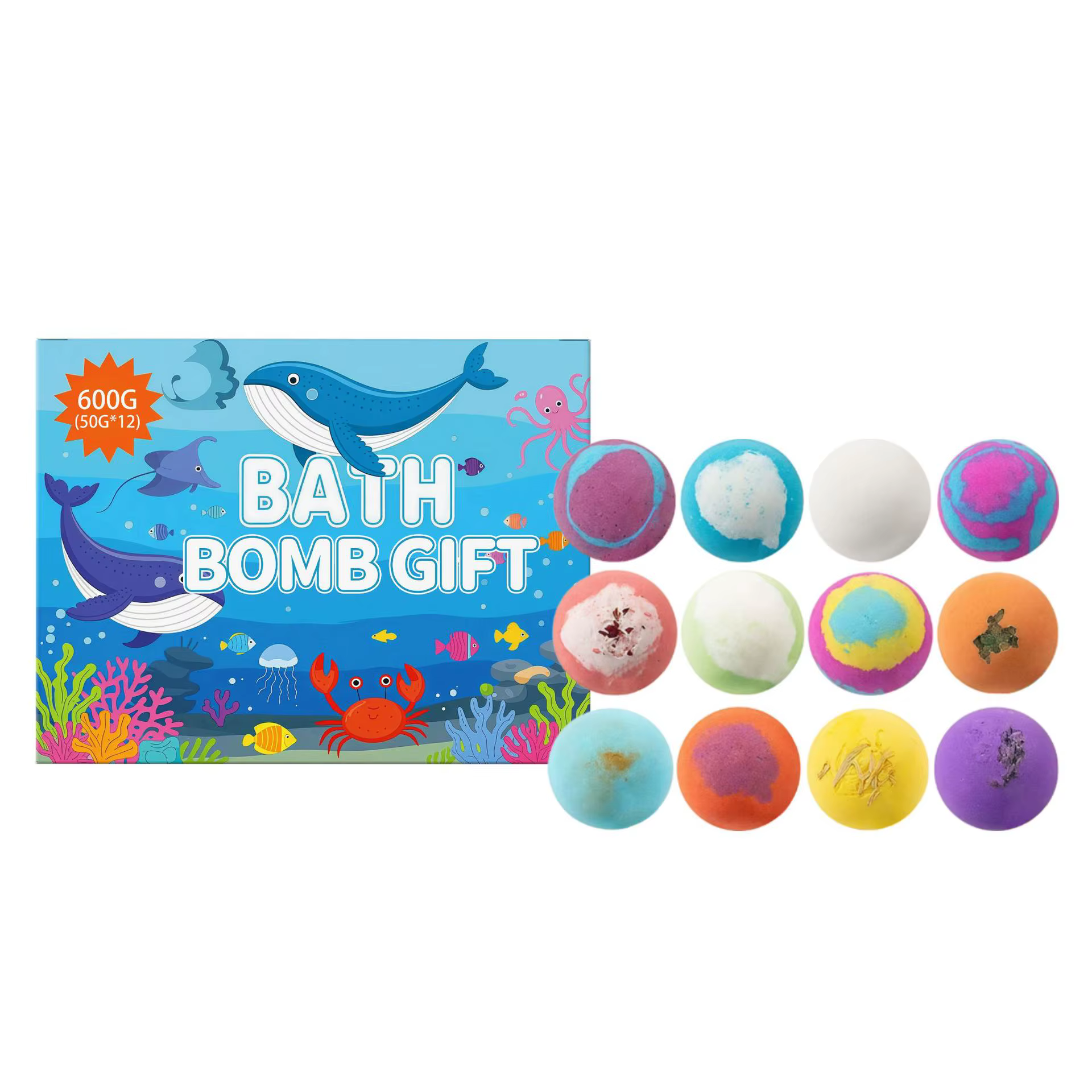 Ensemble de balles de bain pour le corps, soin doux de la peau, hydratation et nettoyage quotidiens,