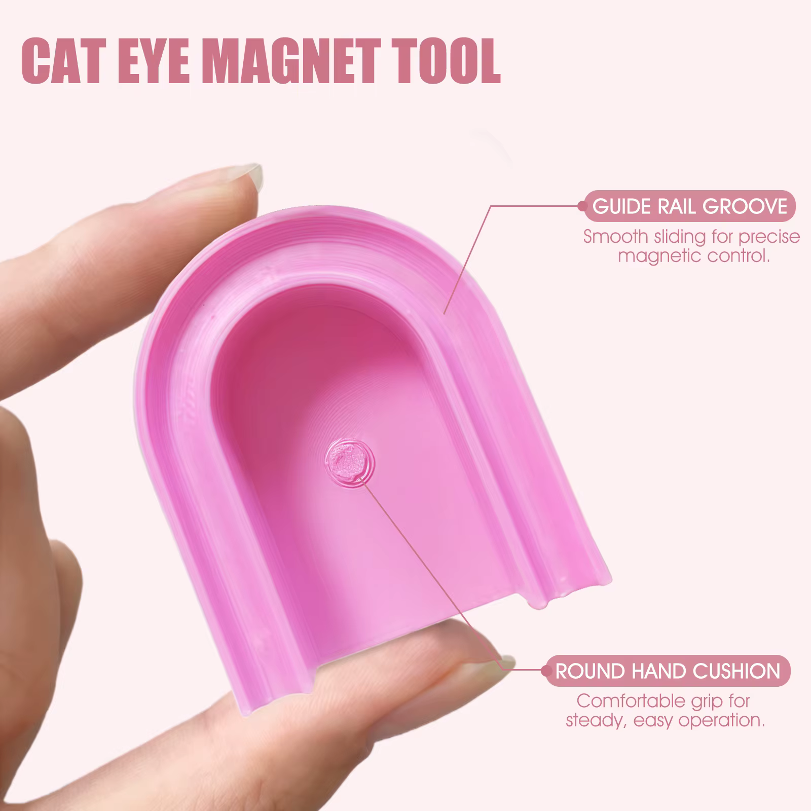 Outil de guidage de vernis Gel magnétique en forme de U, support d'assistant magnétique pour ongles