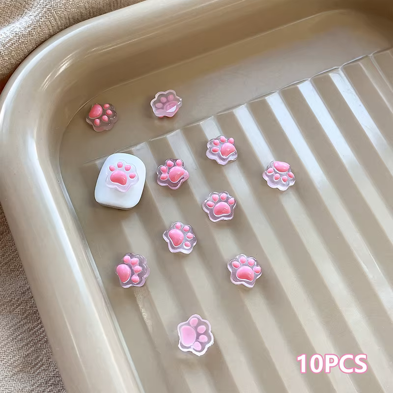 10 pièces Nail Art breloques résine Mini cerise fraise Nail Art dos plat pierre Figurines Scrapbook