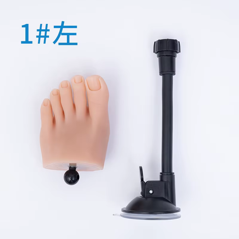 Nail Practice Demi Pied Modèle Silicone Liquide Réaliste Manucure Acrylique Mannequin Pieds Formatio