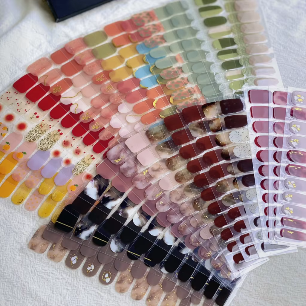 Enveloppes semi-durcies pour ongles en Gel rapide, autocollant solide pour ongles, couverture complè