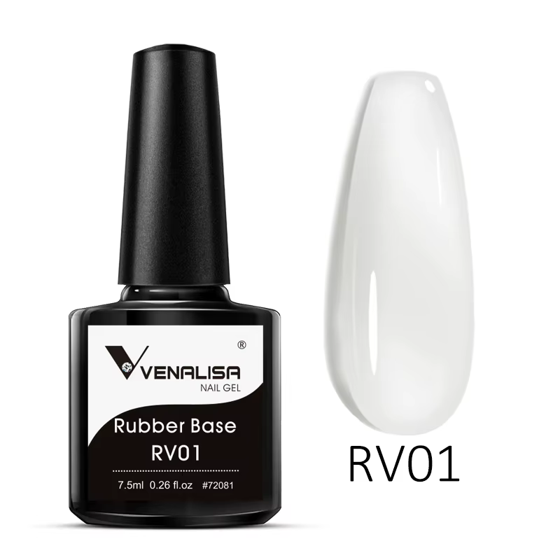 VENALISA 7.5ml couche de Base en caoutchouc couleur vernis à ongles Semi Transparent français ongles