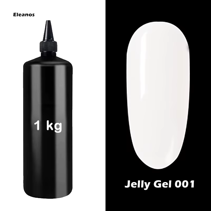 Eleanos 1 kg Gel de gelée clair vente en gros Gel vernis à ongles Semi Transparent UV LED Gel Super 