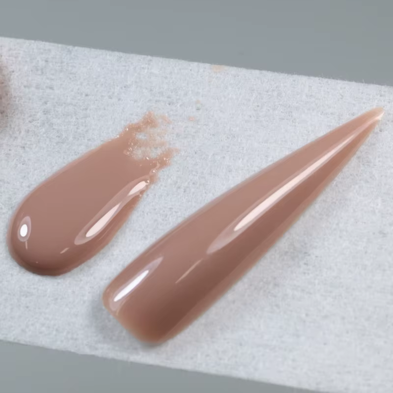 MSHARE 50g Gel Constructeur Liquide Lait Cacao Sans TPO Auto-Nivelant pour Extension et Construction