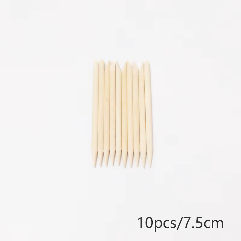 Bâtonnets en bois d'oranger pour repousser les cuticules, outil de manucure, dissolvant de vernis à