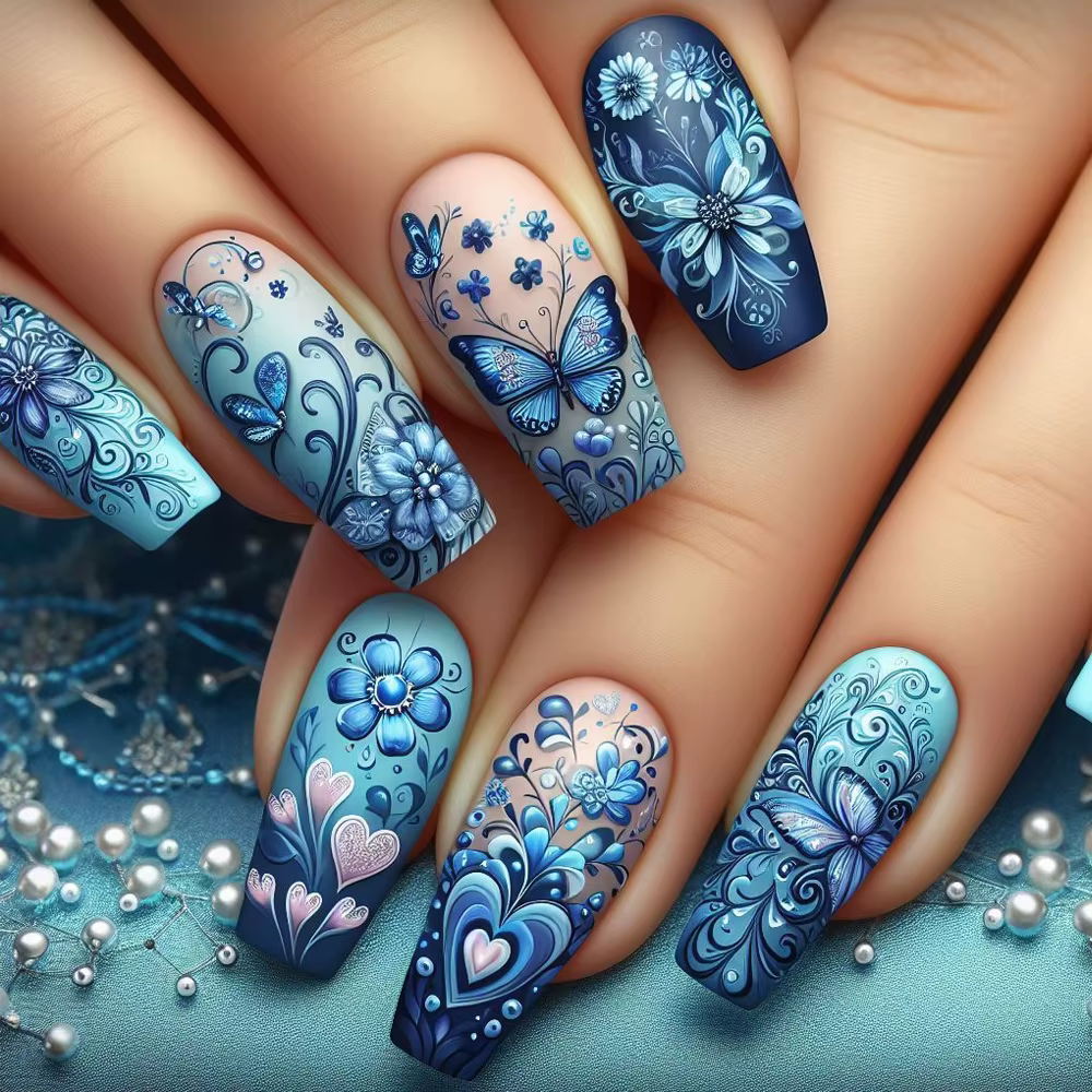 24 faux ongles à presser, design simple français, motif rayures cœur, courts carrés, en acrylique, c