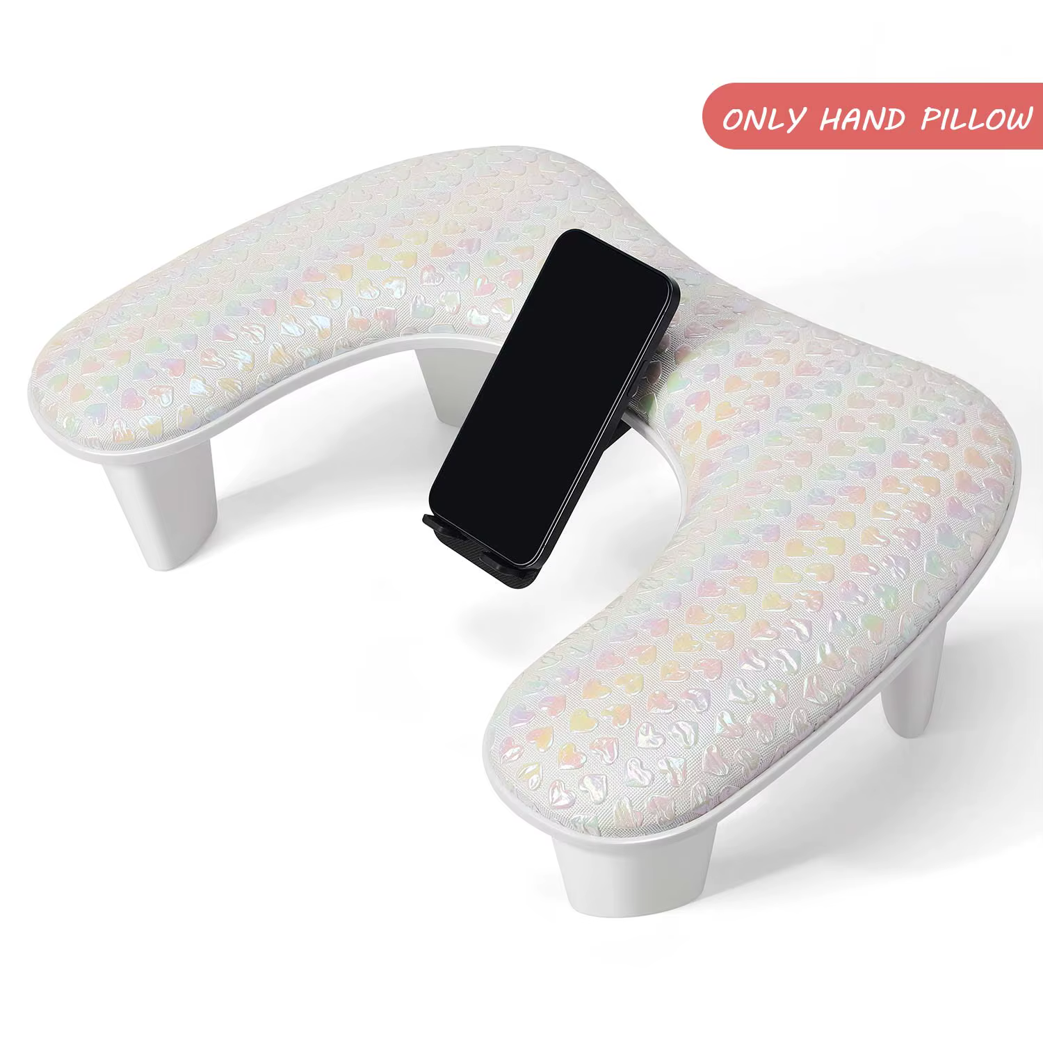DianaBeauty Repose-main confortable en forme de U pour manucure, support portable amovible en cuir P