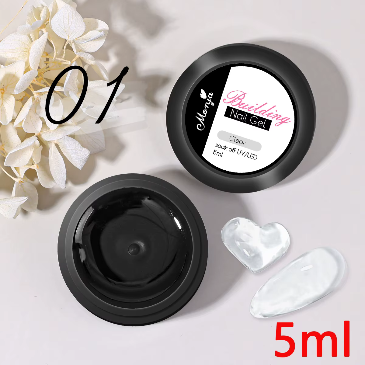 Gel Solide pour Faux Ongles, Bâton de Colle de Bain Transparent, Sans Bulles, Longue Durée, N64.Tips