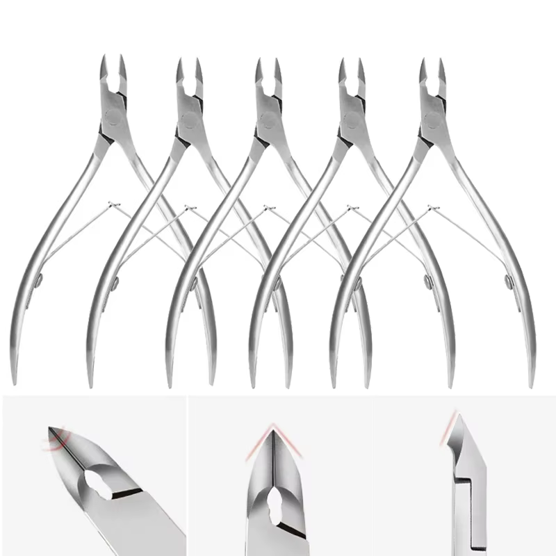 Coupe-cuticules professionnel, ciseaux de manucure, poussoir de pédicure, dissolvant de peau morte, 