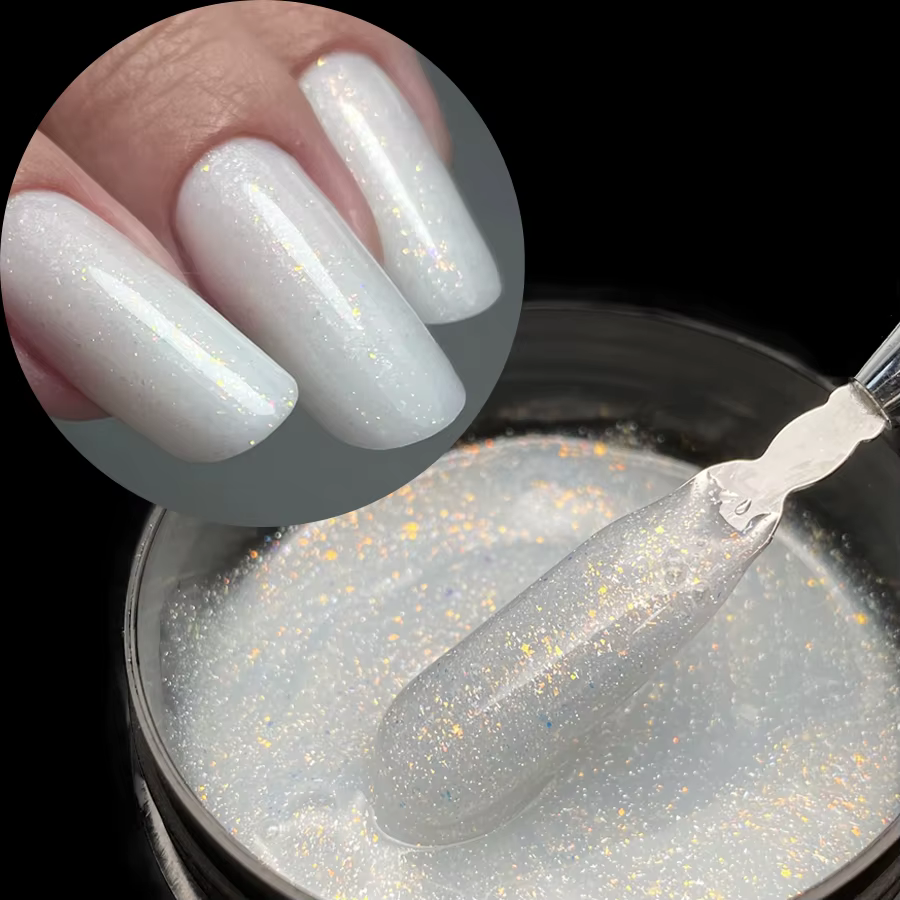Jillnails 100g paillettes miroitant laiteux dur Gel constructeur ongles pour Extensions d'ongles ble