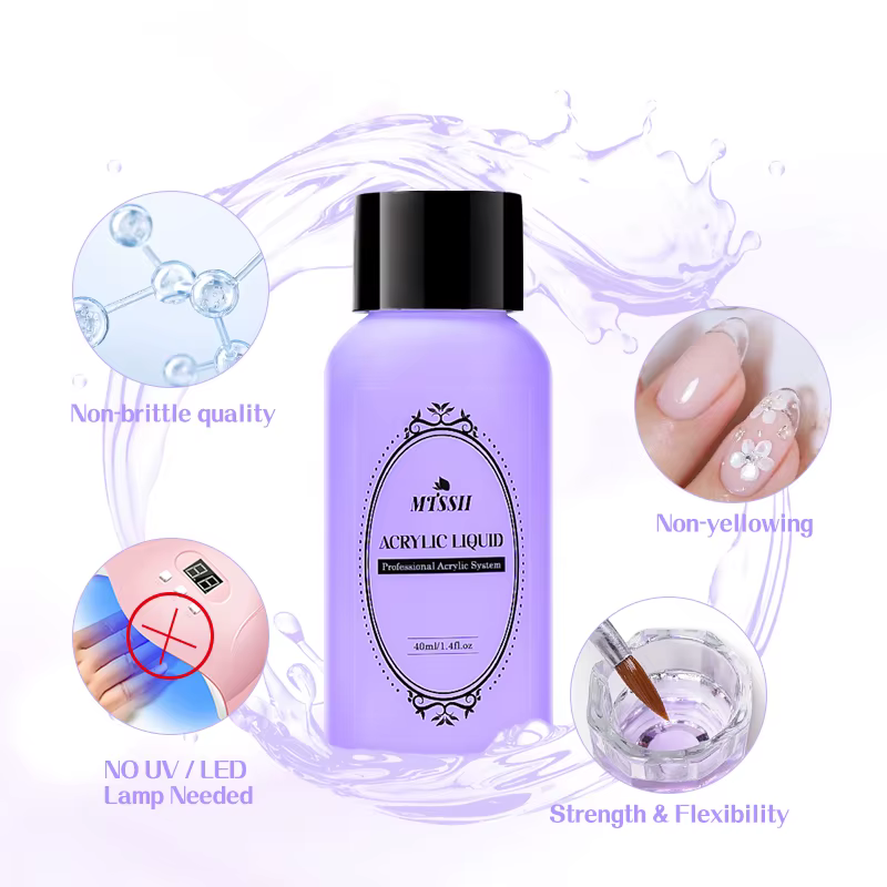 Ensemble d'outils pour liquide cristal, monomère liquide acrylique de 40ml, avec pinceaux de sculptu