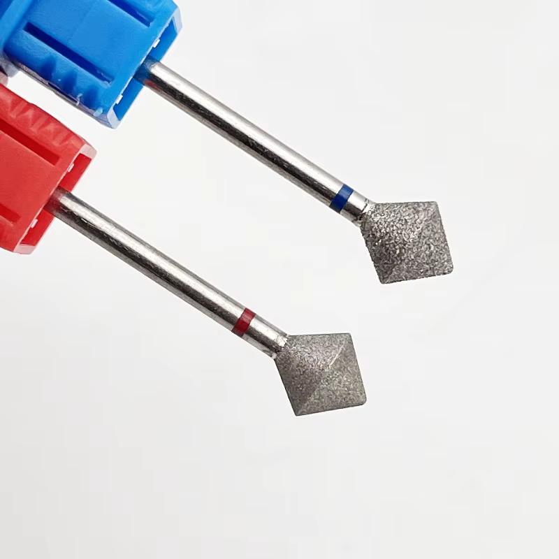 1 pièces nouveau losange diamant foret à ongles tête de polissage des ongles, 3/332 tige losange lim
