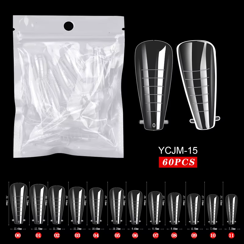 Formes d'extension d'ongles pour vernis Gel UV, moule de construction rapide, faux ongles en acryliq