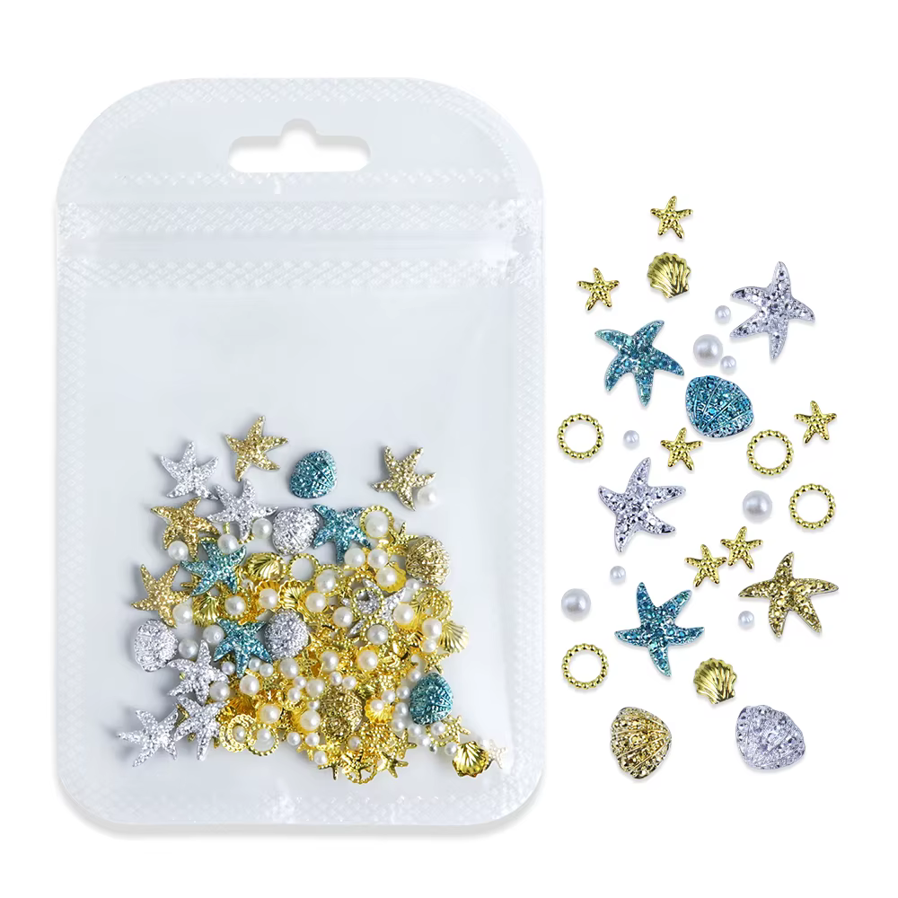Accessoires pour ongles en forme d'étoile de mer, coquillage de Style océan, Conque d'étoile de mer,