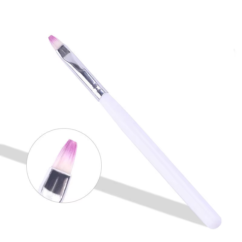 Pinceau de peinture triangulaire pour ongles, 1 pièce, pinceaux pour Nail Art, lignes françaises, ra