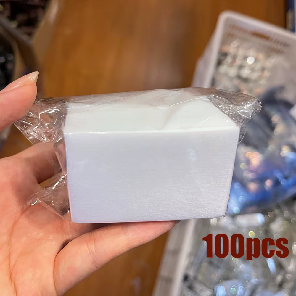 1000/500/100 pièces lingettes à ongles 100% tampons de coton non pelucheux dissolvant de vernis à on