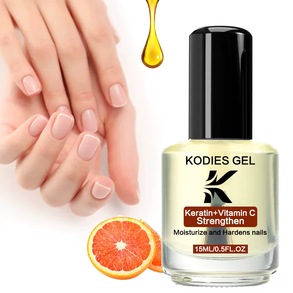KODIES GEL kératine renforcement des ongles 15ML vitamine C hydratant durcisseur d'ongles cuticules 
