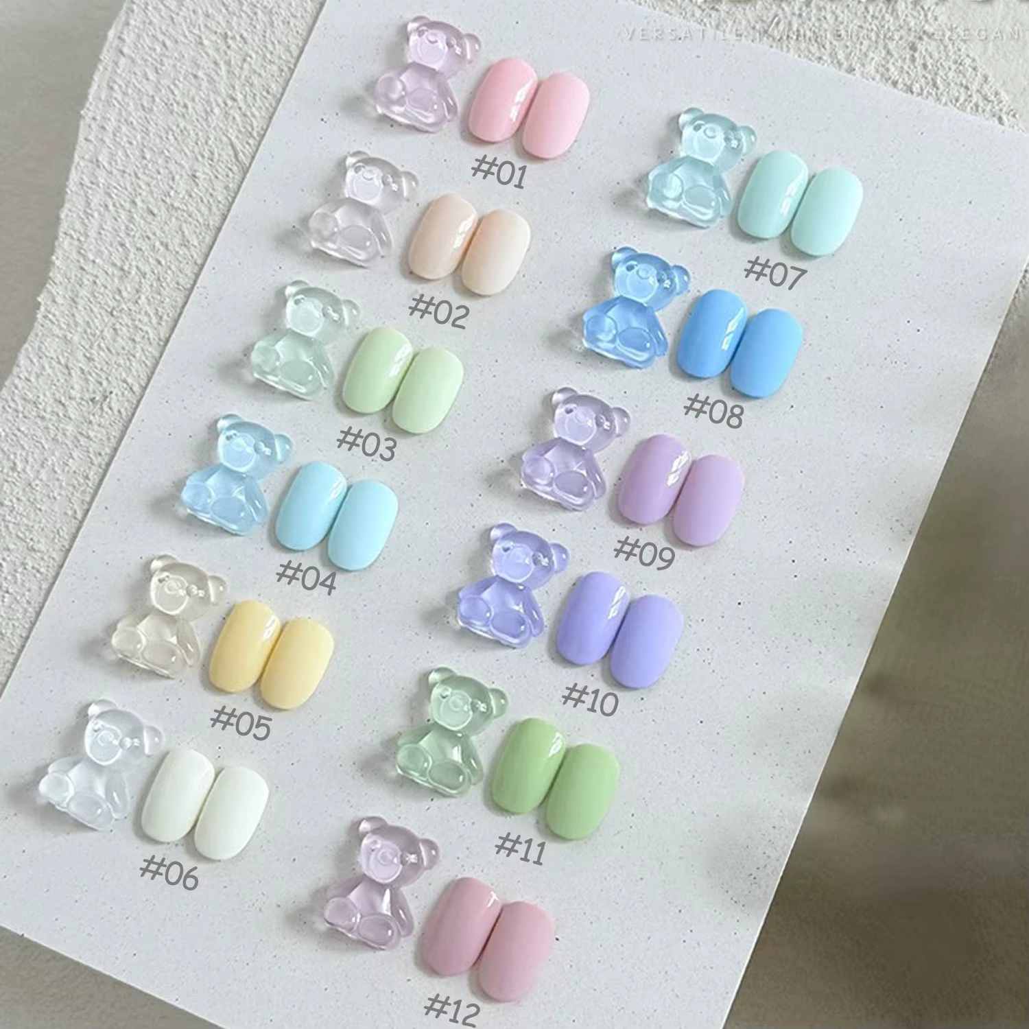 MIANEL 12ML Vernis à ongles gel nude bleu Candy Party 2026 Nouveau vert menthe Dopamine Macaron Coul