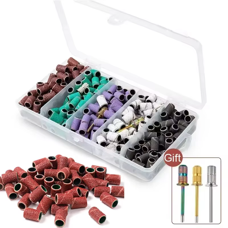 100/50pcs bandes de ponçage zèbre Machine forets à ongles polissage 80 # 150 # 240 #   Outils de rem