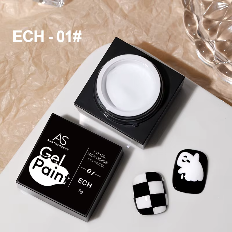 AS 5ml argent métallique peinture Liner Gel vernis Super brillant miroir Gel vernis à ongles lignes 