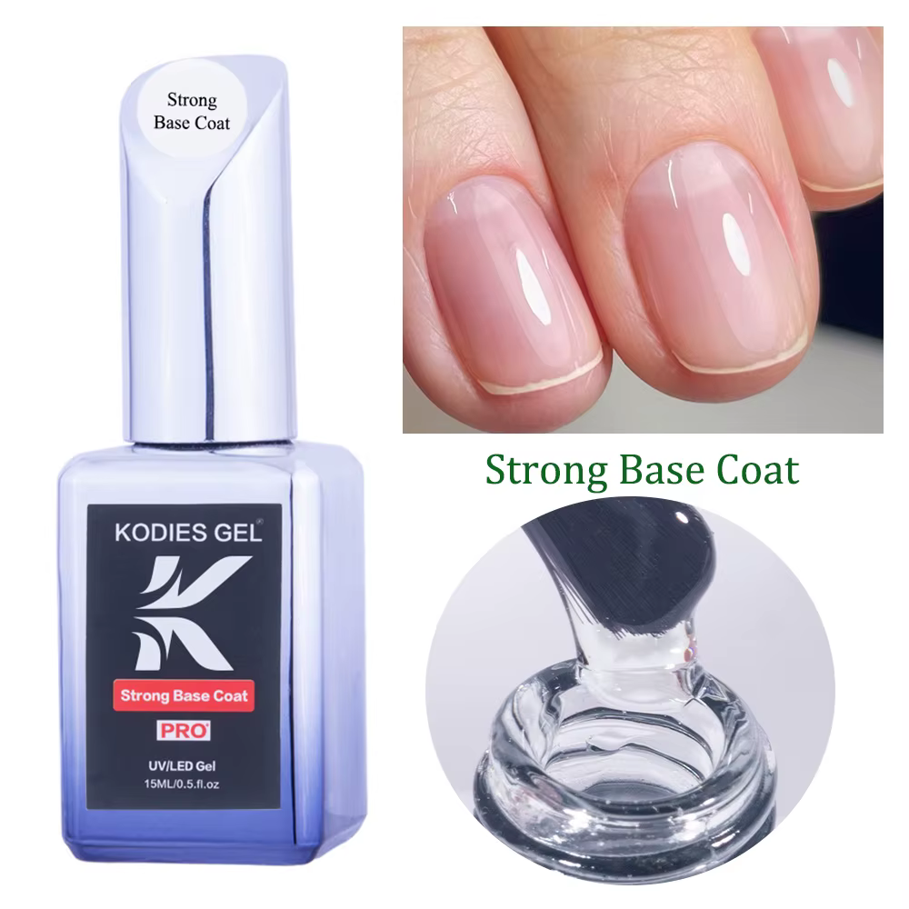 KODIES GEL couche de Base en caoutchouc solide Super Texture moyen épais Gel vernis à ongles Base d'