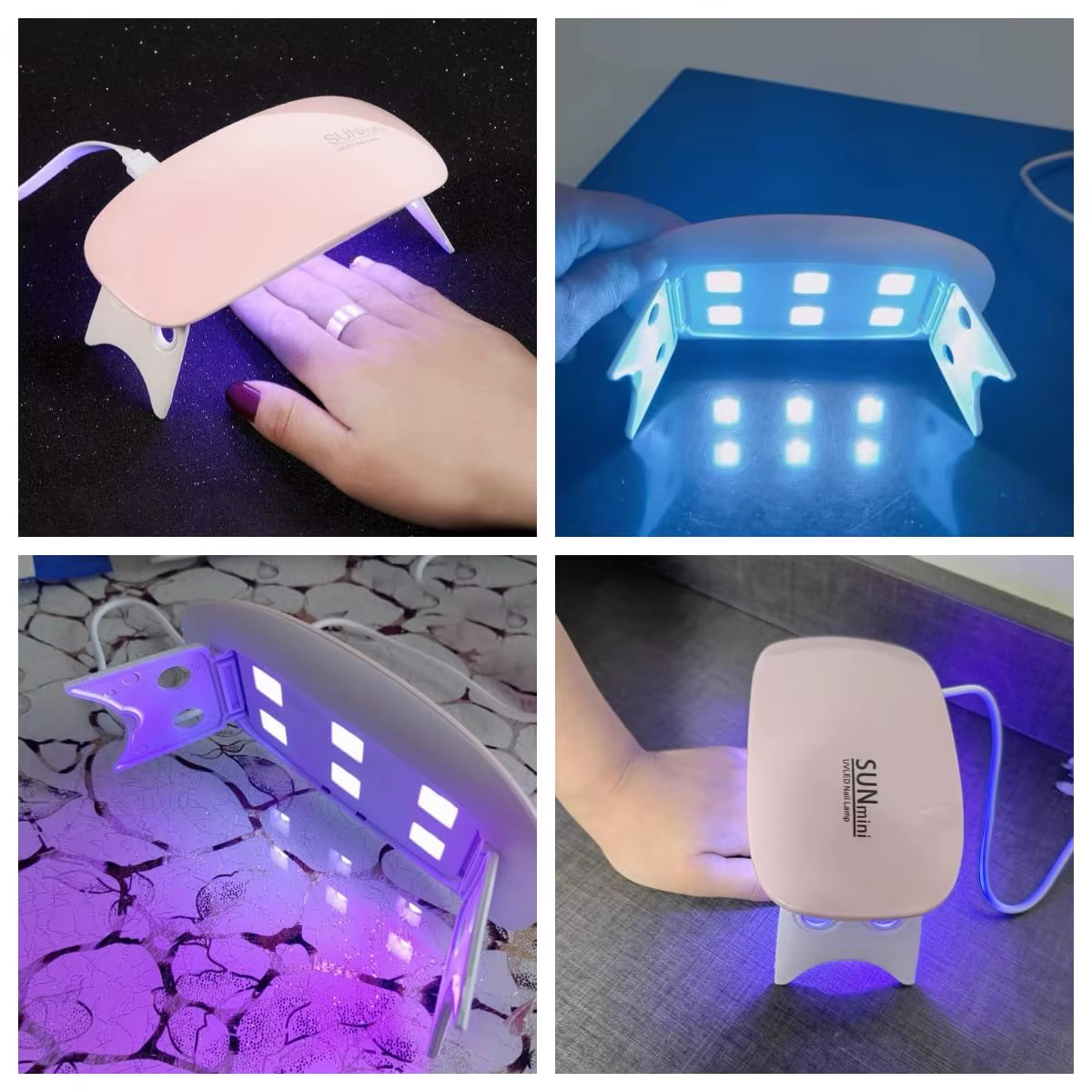 LINMANDA Mini lampe sèche-ongles 6W LED UV Portable sèche-ongles lampe à polymérisation lumière pour