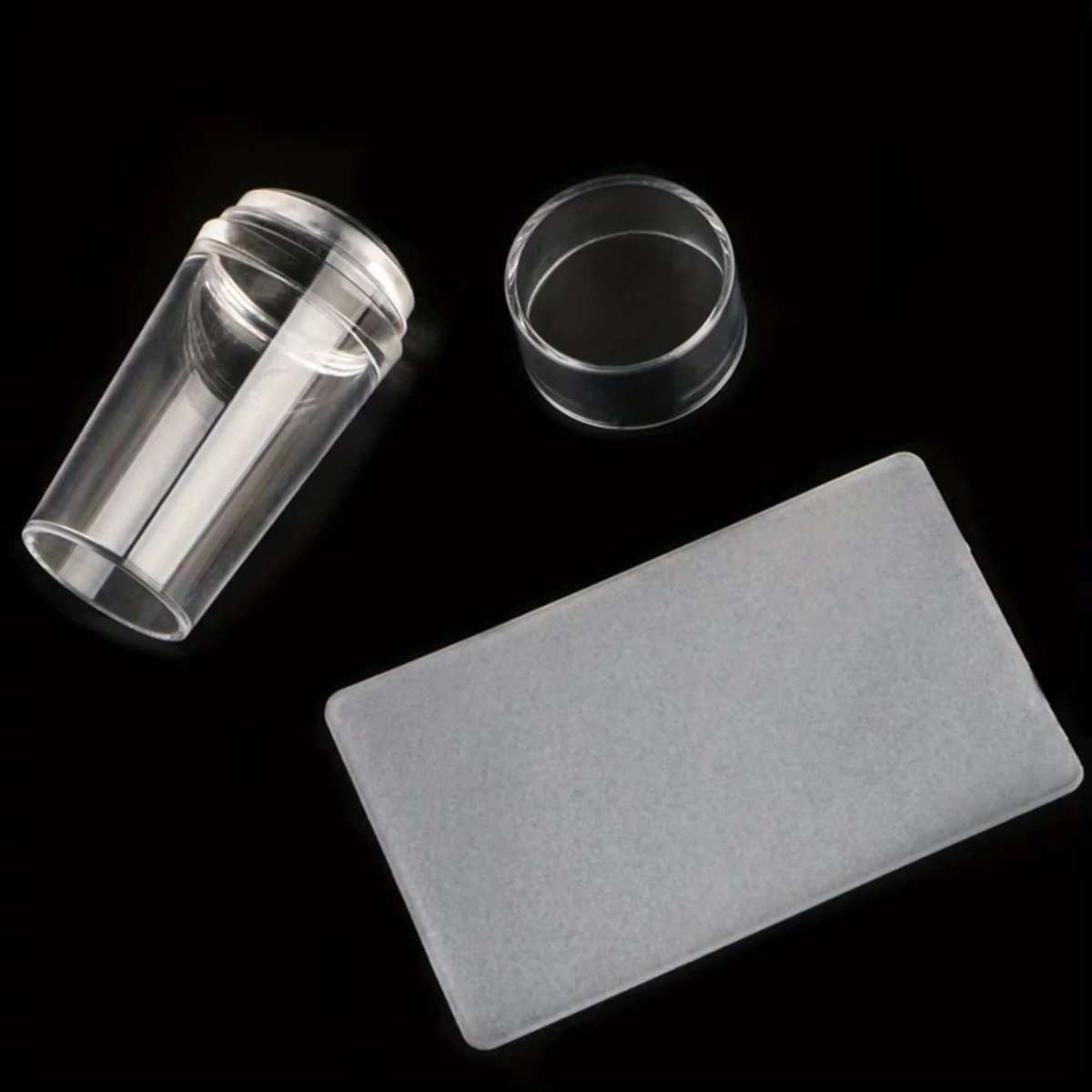 Plaques d'estampage pour ongles, gelée transparente Pure, ensemble de grattoirs pour Nail Art, impre