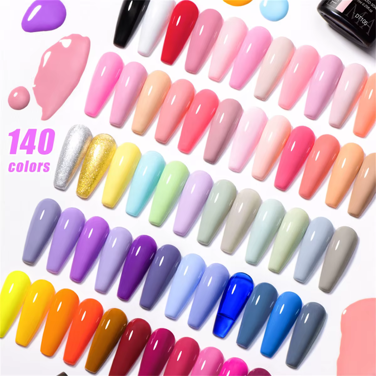 6 pièces Gel vernis à ongles ensemble HEMA gratuit 7ml Semi Permanent tremper UV Gel vernis Nail Art
