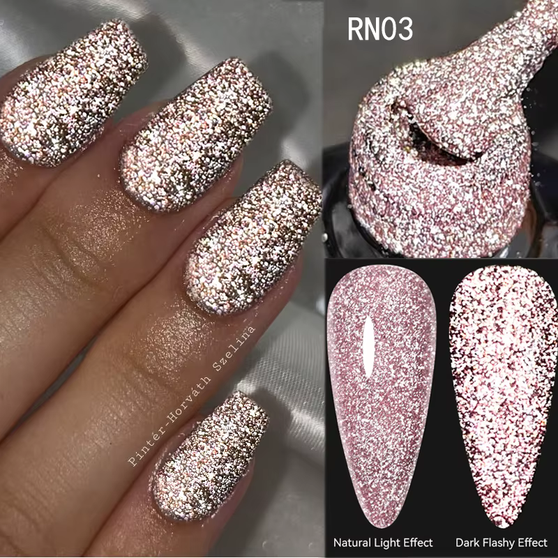 LILYCUTE 7ml brillant Gel réfléchissant vernis à ongles paillettes néon Semi Permanent UV LED Gel tr