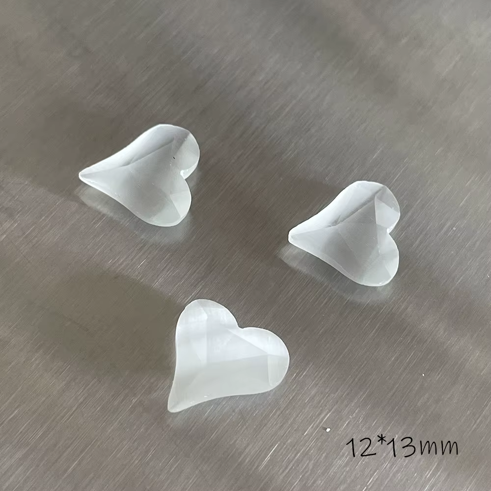 -Frozen Love- Chill Cold Vibe Coeur Cristal K9 Oeil de chat de haute qualité Diamants en forme de cœ