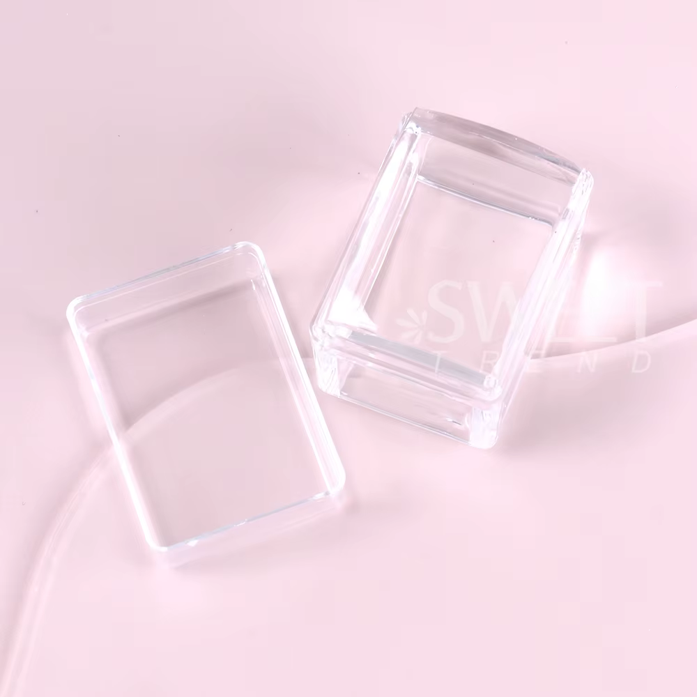 Kit de plaques d'estampage pour ongles carrés, manucure française, pochoir de vernis en Silicone Tra