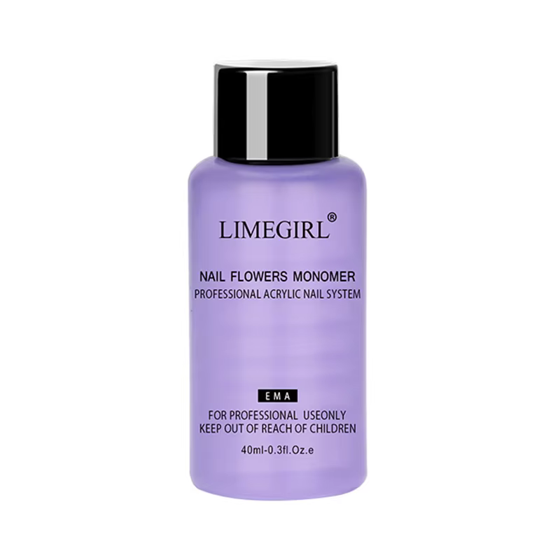 LIMEGIRL Liquide acrylique pour ongles, monomère cristallin 40ml/75ml/120ml/240ml pour la pose d'ext