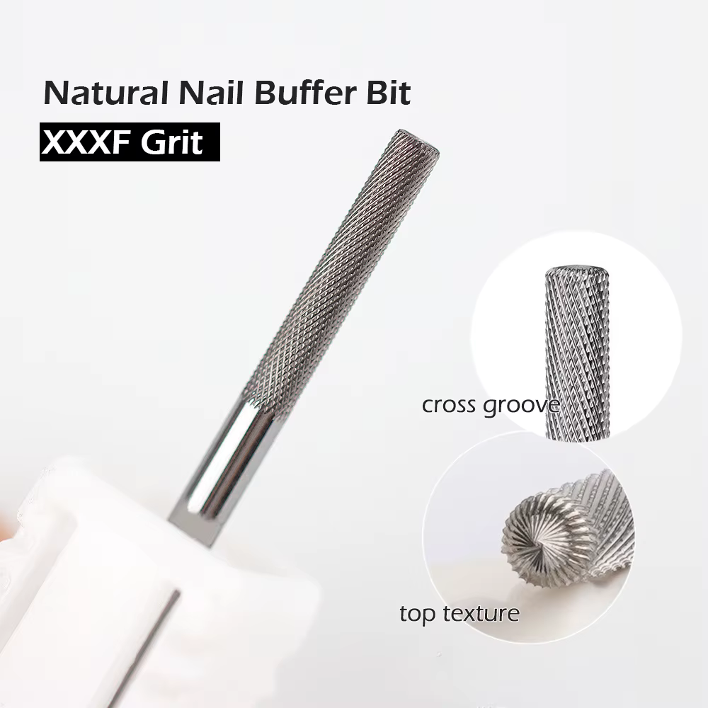 Tête de meulage des ongles naturels 3XF, manteau de Base, élimination des cuticules, fraise pour man