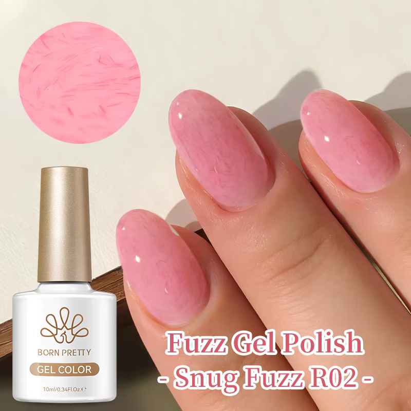 BORN PRETTY 1pc 10ml Vernis à ongles gel rose Snug Fuzz semi-permanent pour l'été, manucure, nail ar