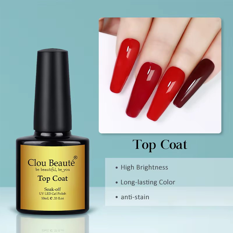 Clou Beaute 15ml été brillant rose vif Orange HEMA TPO gratuit vernis à ongles Vernis Semi Permanent