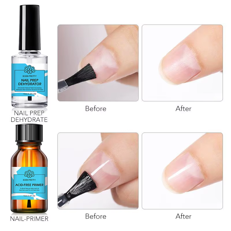BORN PRETTY 15ml déshydrateur de préparation d'apprêt des ongles Gel vernis à ongles pas besoin de U