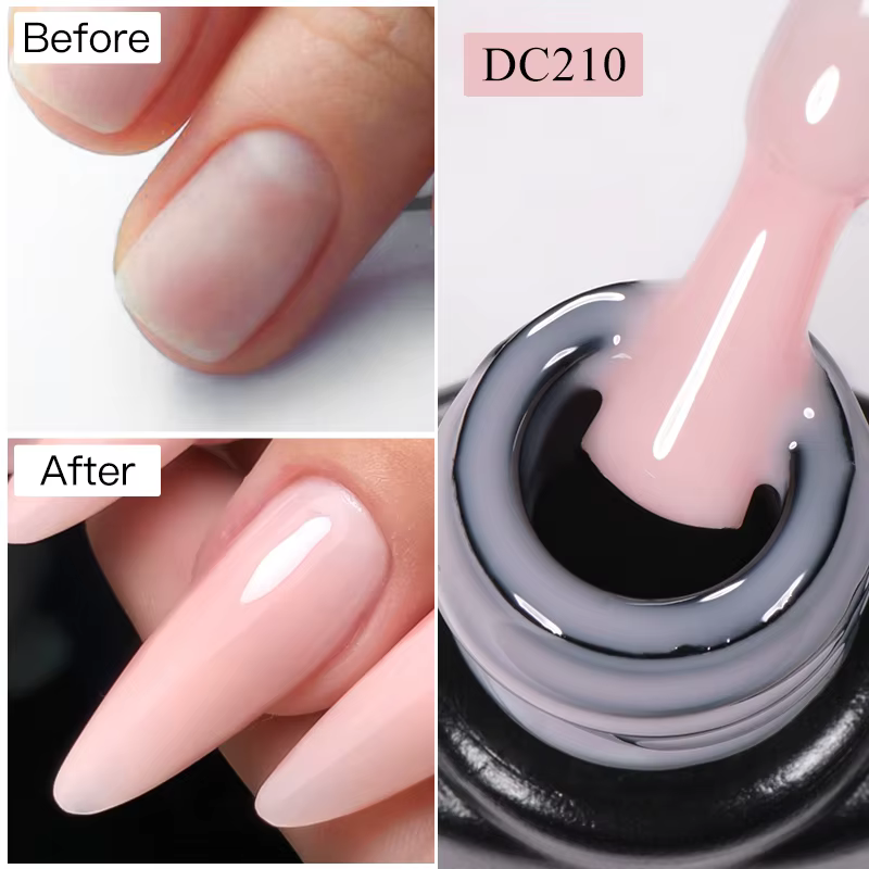 MTSSII 7ml Extension rapide vernis à ongles gelée Transparent nu rose rouge Gel dur construction rap