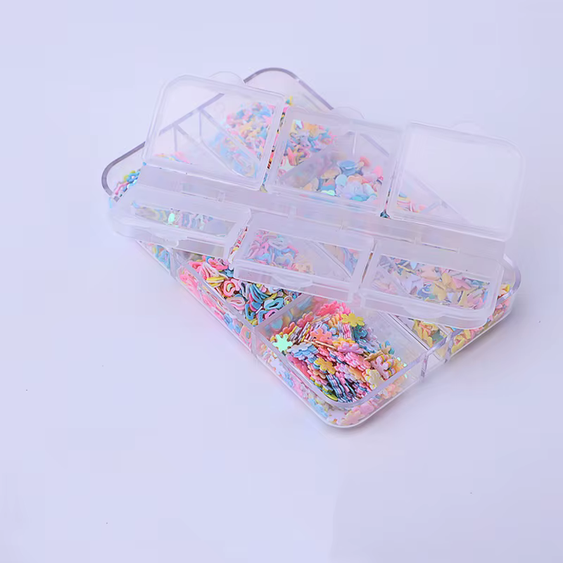 1 boîte papillon coeur étoile diverses formes Nail Art paillettes ongles paillettes flocons bricolag