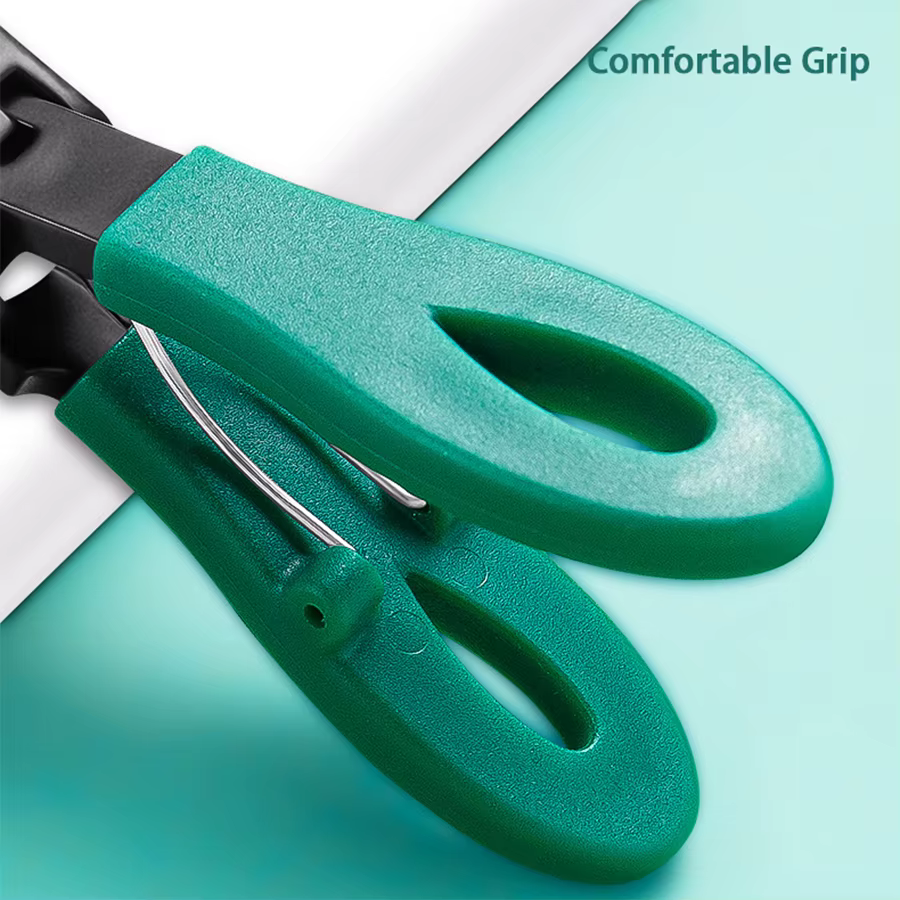 Coupe-ongles Ultra tranchant Portable en acier inoxydable, ouverture à large mâchoire, anti-éclabous
