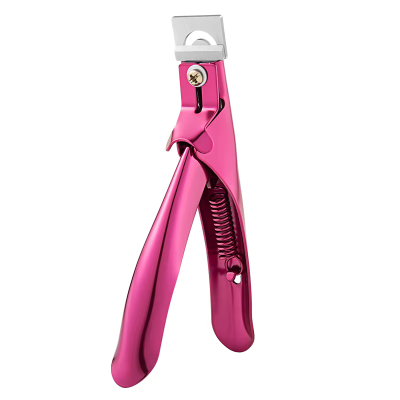 Coupe-ongles Transparent, coupe-bord droit pour ongles en acrylique/pointe, outil de manucure en aci