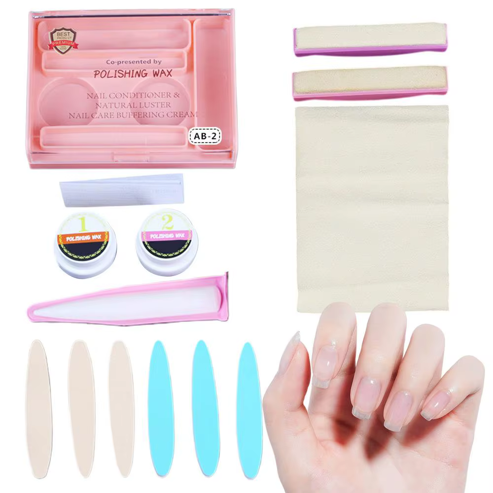 Kit d'outils de polissage des ongles, ensemble de manucure, kit de poudre pour ongles, outils de pol