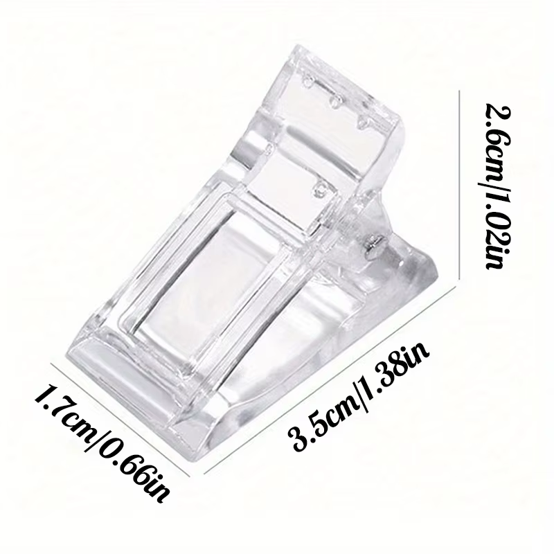 Pinces à ongles en Gel Transparent, 5/10 pièces, pointes de construction rapide, Extension de vernis