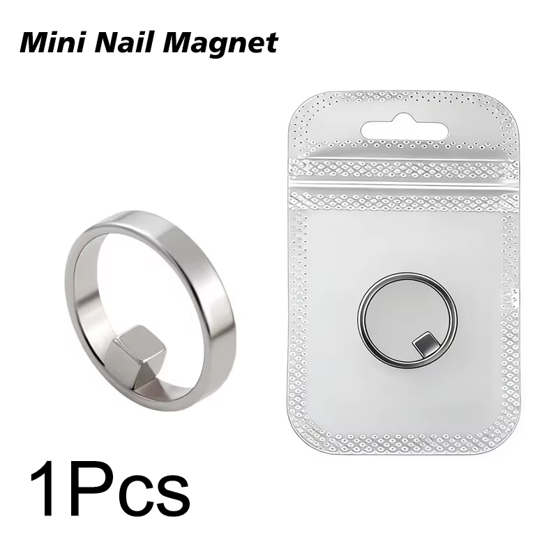 Nouvel aimant circulaire pour ongles effet œil de chat, outil puissant pour le nail art, guide magné