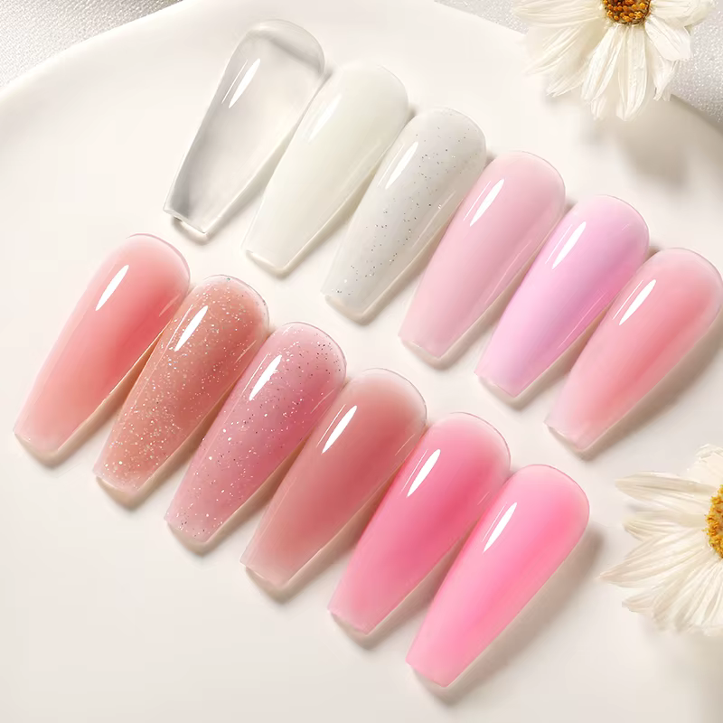 Faillite N PRETTY-Gel dur blanc laiteux, MSI, extension d'ongles, vernis à ongles, acrylique transpa